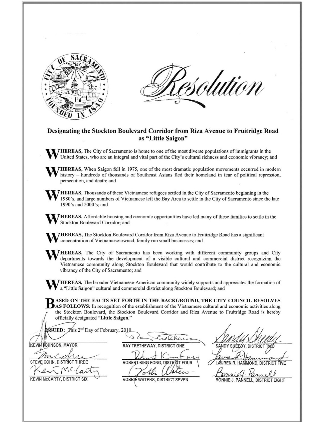 City Resolution